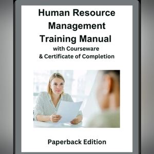 HUMAN Resources Management manual (Paperback) w Coourseware & Certification